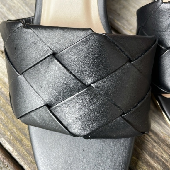 JONES NEW YORK | Iris | Woven |Slip On |Wedge |Black |Square Toe |Mule |Size 7.5 - Picture 11 of 14